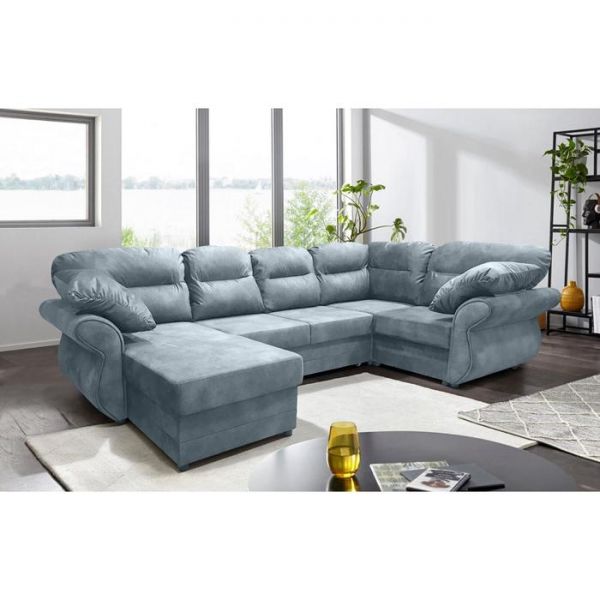 Угловой модульный диван "Сфера", механизм дельфин, велюр, цвет Боска 18