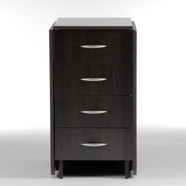 Стол-книжка с ящиками Глория 606М, 1826(424)х780х753, Венге