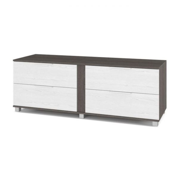 Тумба под ТВ Пандора-П77 420х1700х600 с выдвижными ящиками  Анкор темный/светлый