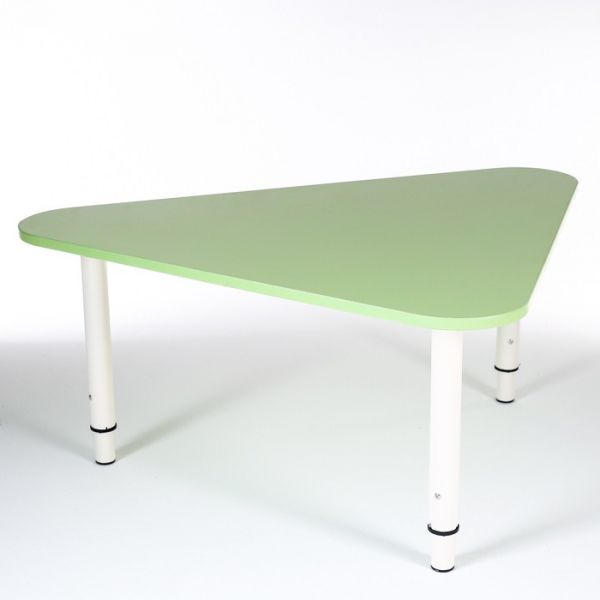 Стол Треугольник растущий гр.0-3 на металлокаркасе, Зеленый степной