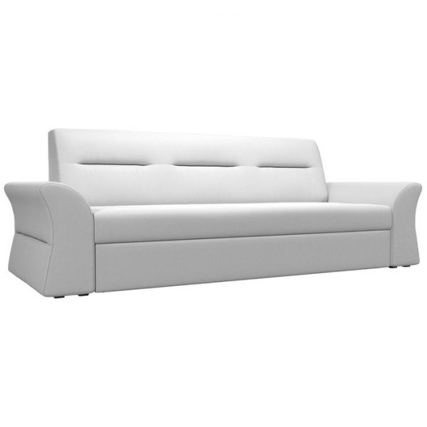 Прямой диван «Клайд», механизм дельфин, экокожа, цвет бежевый