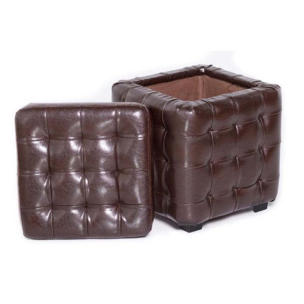 Пуф Теско с крышкой 400х400х460 Аттика шоколад