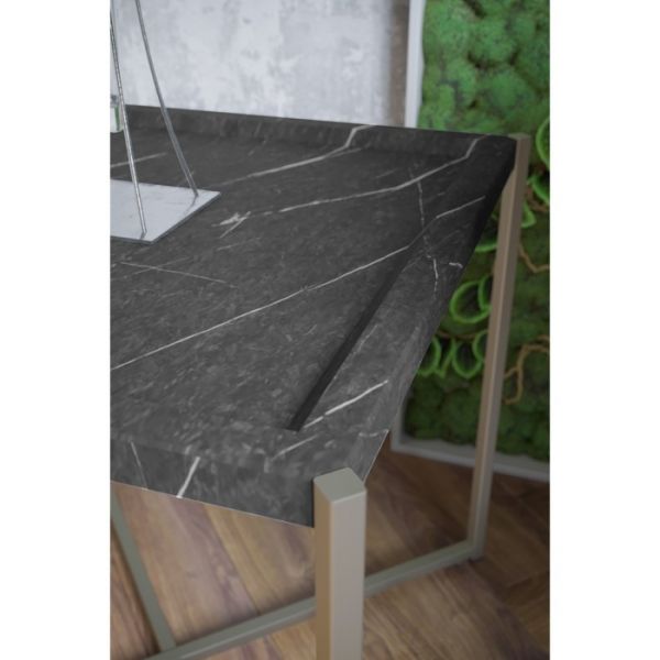 Стол журнальный «Стефан», 520 ? 520 ? 500 мм, цвет серый мрамор