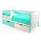 Детская кровать-тахта мягкая Svogen мятно-белый
