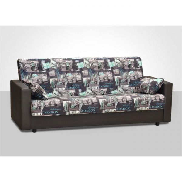 Диван-кровать "Акварель-4" ПБ , ткань, Лондон 3/Арена дк браун