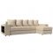 Угловой диван «Дубай», механизм еврокнижка, экокожа, цвет бежевый