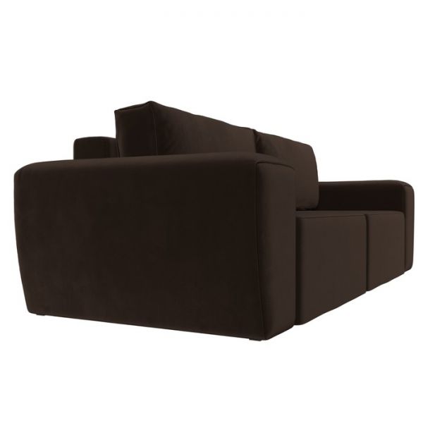 Прямой диван «Беккер», механизм еврокнижка, микровельвет, цвет бежевый