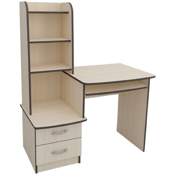 Стол компьютерный Юниор-31  Дуб молочный/венге