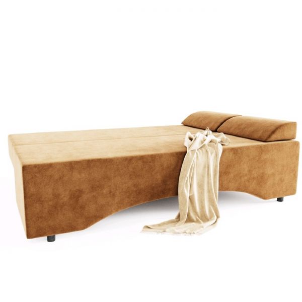 Диван прямой «Престиж», еврокнижка, ППУ, велюр, цвет селфи 10