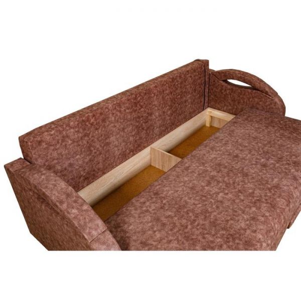 Диван прямой "Юпитер", " тефи коричневый"