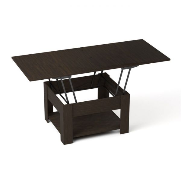 Стол-трансформер «Акробат», ЛДСП, стекло, цвет венге