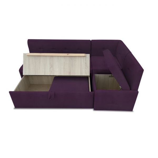 Кухонный уголок «Вена», механизм выкатной, искусственная кожа, цвет marvel berry