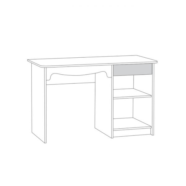 Стол письменный Флоренция 12.24, 1200х600х753, Ясень анкор