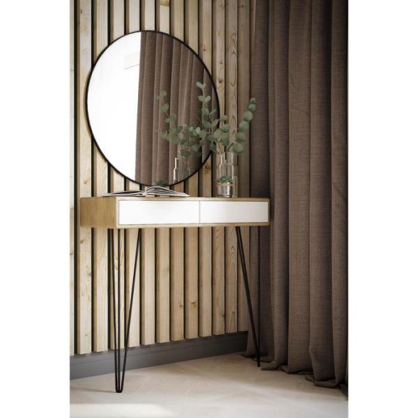 Стол-консоль «Телфорд», 900 ? 350 ? 875 мм, цвет дуб американский / графит