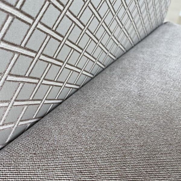 Банкетка со спинкой «Лилия», цвет шегги шоколад / аделина даймонд шоколад