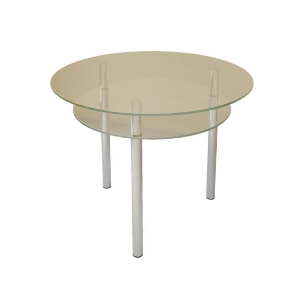 Стол обеденный «Рио 5», 1000 ? 1000 ? 770 мм, калёное стекло 10 мм