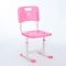 Растущая парта со стулом S01, розовая, ростовая группа №3-4