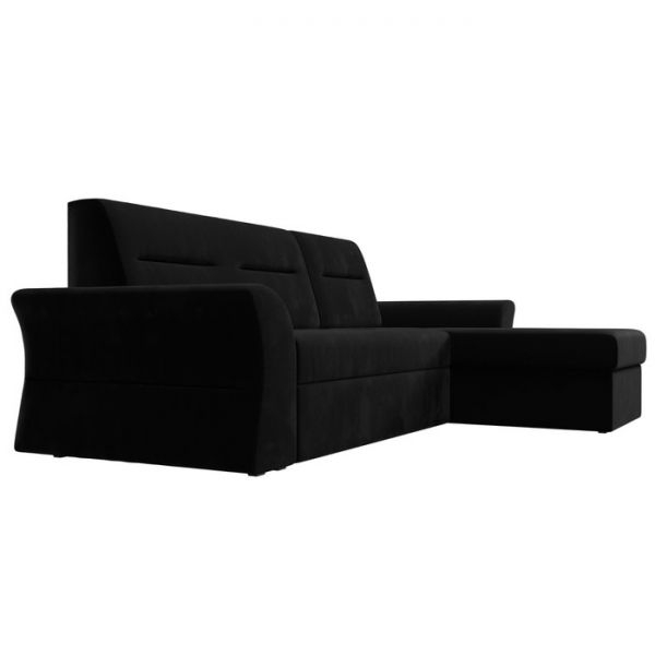 Угловой диван «Клайд», механизм дельфин, микровельвет, цвет бежевый