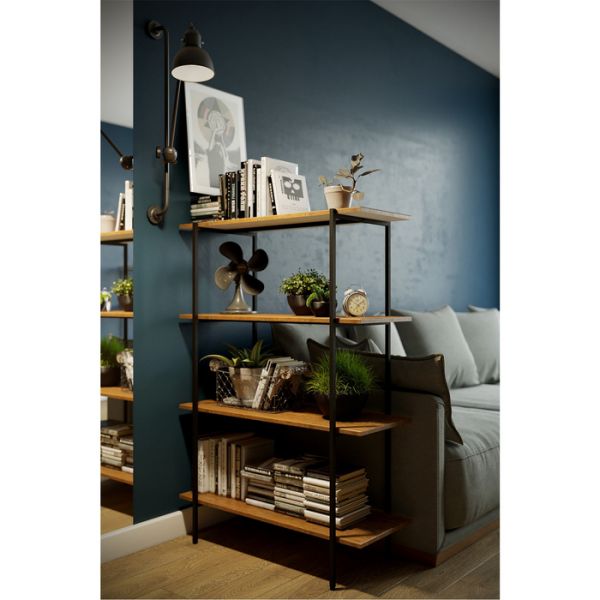 Стеллаж «Атлантик 1275», 900 ? 363 ? 1275 мм, цвет дуб американский