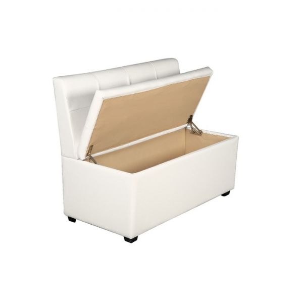 Кухонный диван "Уют-1,2", 1200x550x830, белый