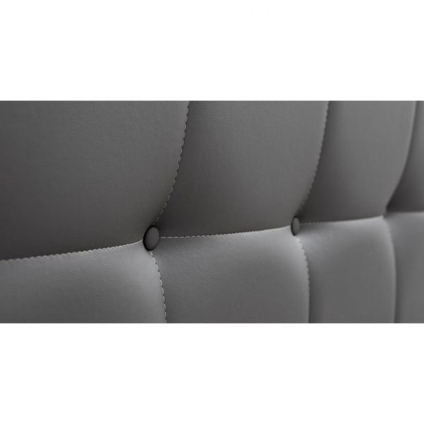 Кровать Хлоя, 1800х2000, ортопедическое осн+ПМ, Пегасо лайт грей/Серый