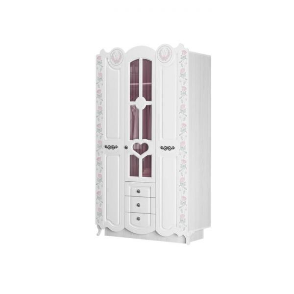 Шкаф 3-х створчатый «Розалия №25», 1200 ? 544 ? 2134 мм, цвет лиственница белая