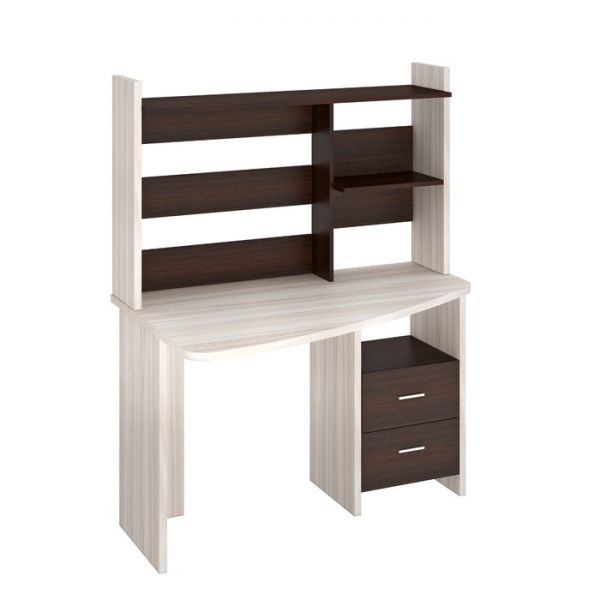 Компьютерный стол, 1200 ? 690 ? 1520 мм, левый угол, цвет белый жемчуг