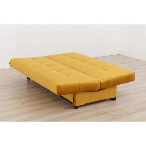 Прямой диван «Осло», механизм книжка, велюр, цвет бежевый