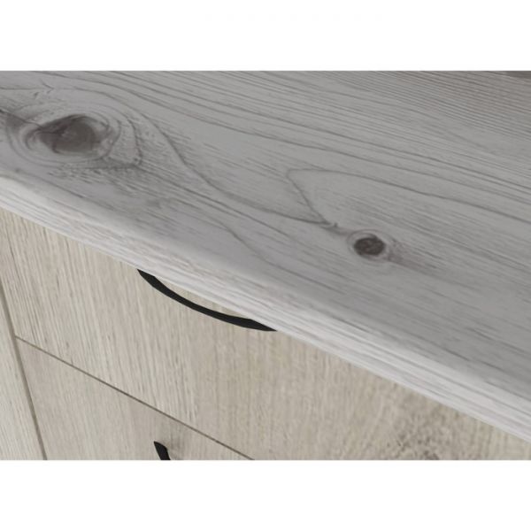 Кухонный гарнитур Лидия мини 1000х600 Белый/Сосна/Капри, Бетон темный