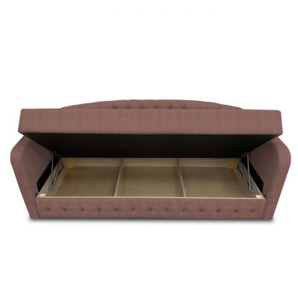 Диван-кровать с каретной стяжкой «Гарвард 2», велюр, цвет shaggy wine