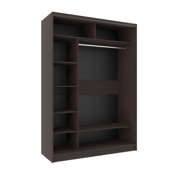 Шкаф-купе «Домашний», 1600 ? 600 ? 2300 мм, ЛДСП, цвет белый