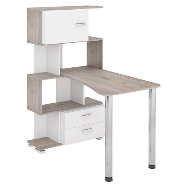 Стол-стеллаж «СЛ-5-4СТ-2», с ящиками, 750 ? 1182 ? 1395 мм, цвет карамель/венге/карамель