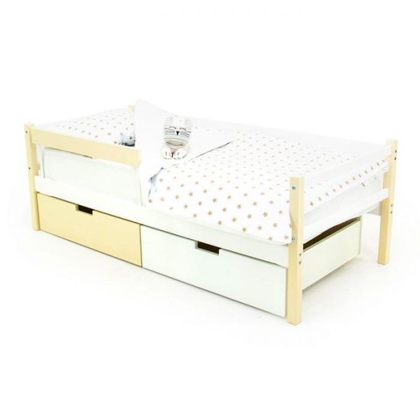 Детская кровать-тахта Svogen бежево-белый