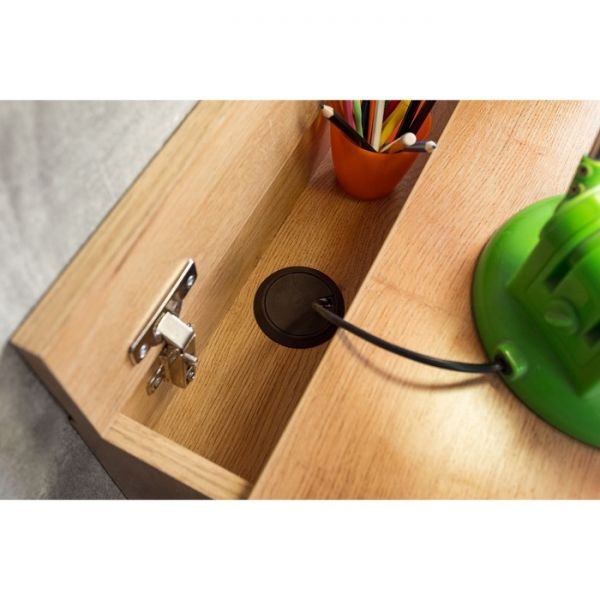 Стол письменный «Лойс 84», 1230 ? 606 ? 744 мм, цвет дуб золотистый / белый / графит