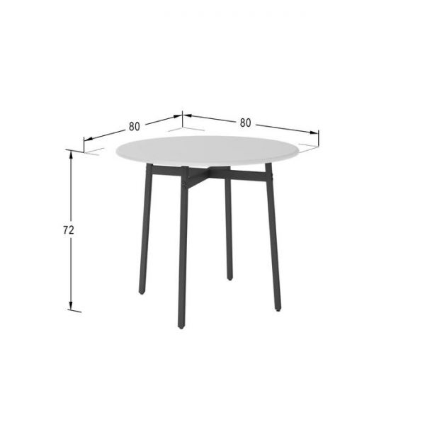 Стол обеденный «Медисон», 800 ? 800 ? 720 мм, цвет дуб американский