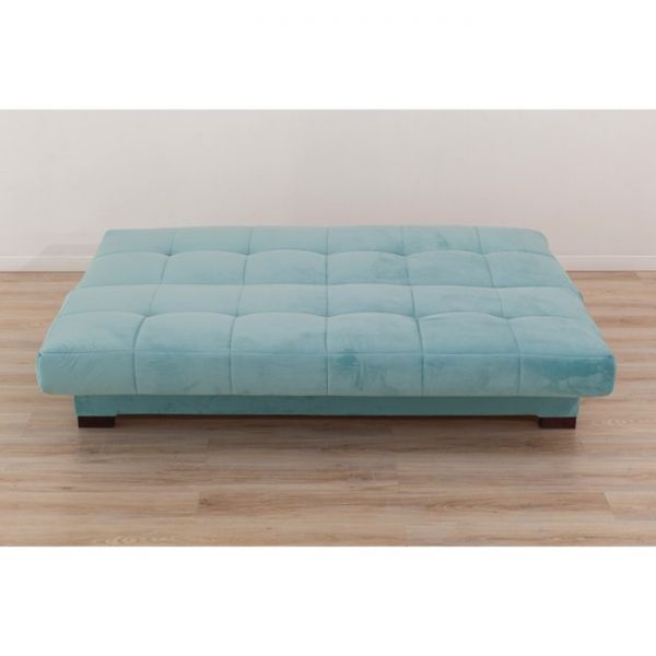 Прямой диван «Осло», механизм книжка, велюр, цвет бежевый