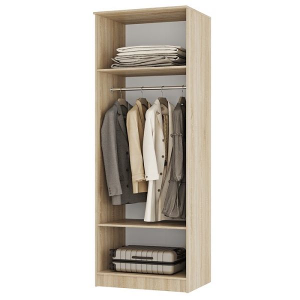 Шкаф для белья 2-х ств. Сакура 800х610х2216 дуб сонома/белый