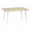 Стол не раздвижной Сочи-2 1200х850х750 дуб сонома/белый/опоры массив