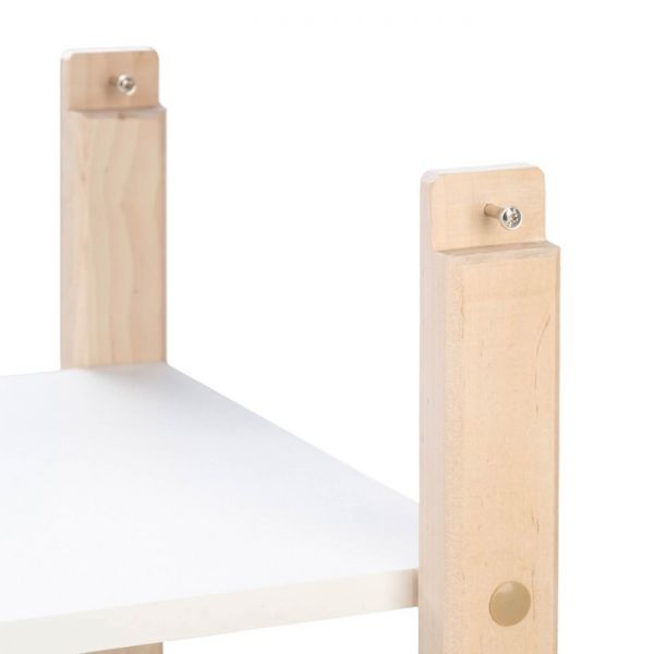 Стеллаж «Векст», 700 ? 350 ? 850, штабелируемый, массив сосны, белый