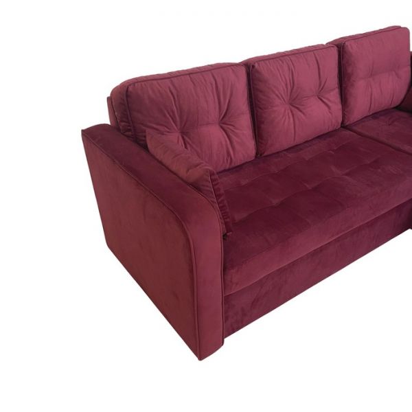 Угловой диван «Фаворит», механизм дельфин, цвет бинго бежевый