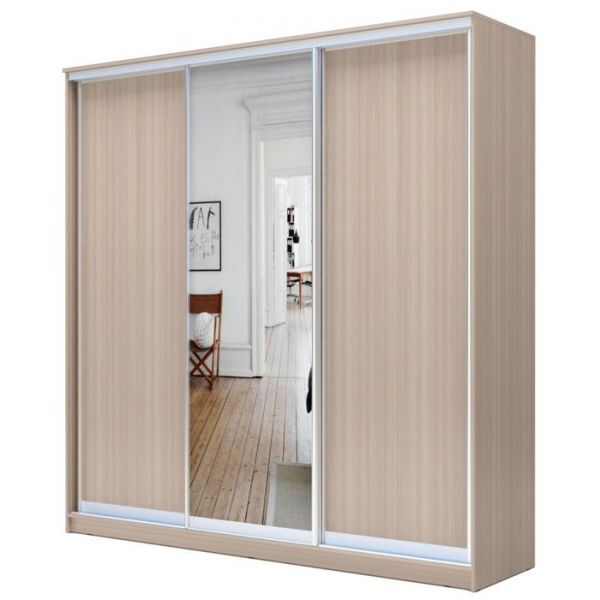 Шкаф-купе Хит-24-20-151, 2400х2000х620 Ясень шимо светлый