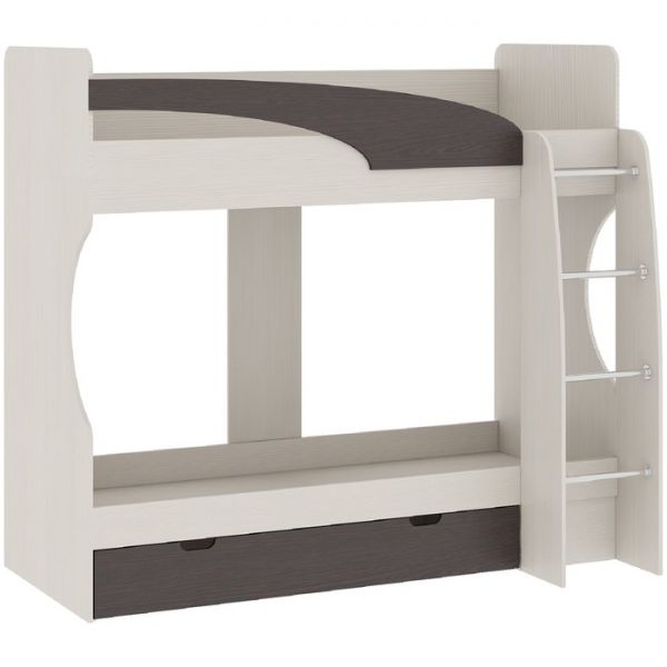 Кровать Карамель 77-02 1856х2042х1126 Сосна карелия /Бодега тёмный