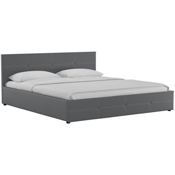 Кровать Синди, 1800х2000, ортопедическое осн+ПМ, Марика/Серый