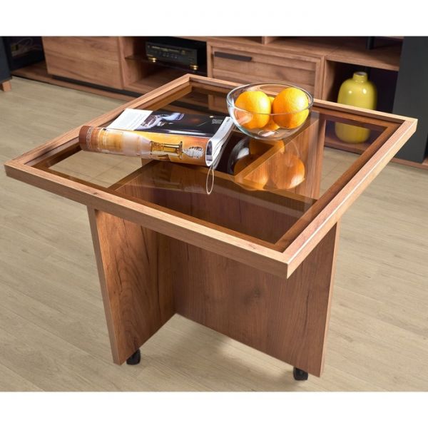 Стол журнальный Nature 16, 700 ? 700 ? 538 мм, цвет гаскон пайн