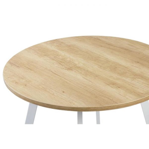 Стол РИМ D-940/1390 Дуб Небраска/Опора РИМ Гаспар-К, белый глянец