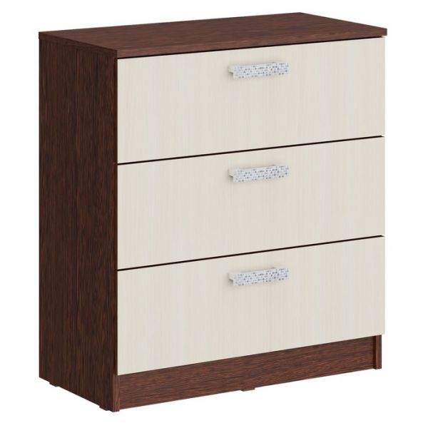 Комод мини «Уфимка», 700 ? 360 ? 756 мм, цвет венге / дуб молочный