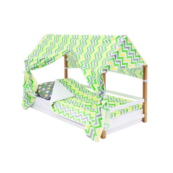 Детская кровать-домик Монтессори Бельмарко Svogen дерево-белый