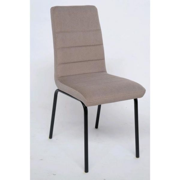 Стул «Кельн 1», каркас металл, ППУ 40 мм, велюр, цвет песочный