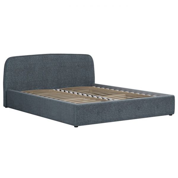 Кровать Илона, 1600х2000, ортопедическое осн+ПМ, Ролан/Серо-бирюзовый