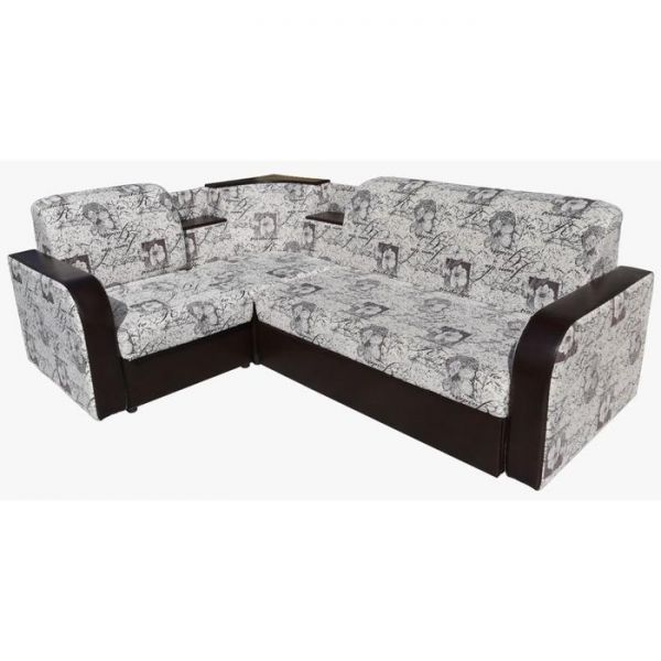 Диван угловой "Эльза-5", ткань велюр Город-1/Ecotex A 213